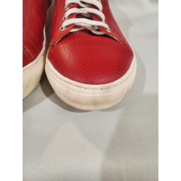 Calpierre Red and White Leather shoes.s54 main image 7